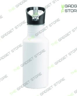 Bottiglia in alluminio con cannuccia
